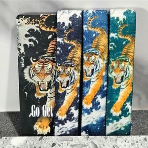 ZOX "GO GET EM" RARE COLOR VARIANT TIGER NEW MEDIUM COLLECTIBLE WRISTBANDS